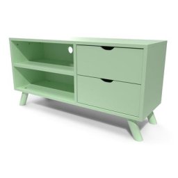 Meuble TV Scandinave bois Viking Vert Pastel