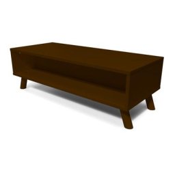Table basse scandinave bois rectangulaire Viking Wengé