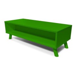 Table basse scandinave bois rectangulaire Viking Vert
