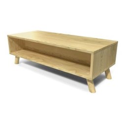 Table basse scandinave bois rectangulaire Viking Miel