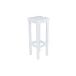 Tabouret de bar droit bois made in France Blanc