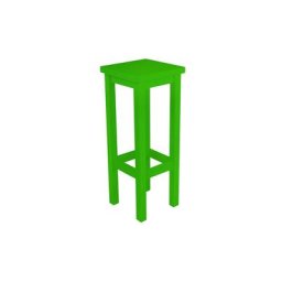 Tabouret de bar droit bois made in France Vert