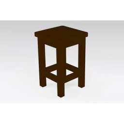 Tabouret droit bois made in France Wengé