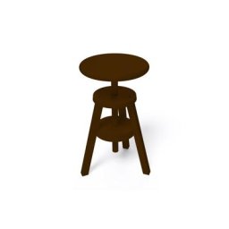 Tabouret à vis en bois Wengé