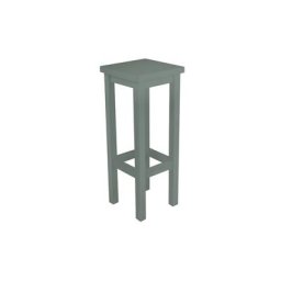 Tabouret de bar droit bois made in France Gris