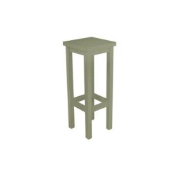 Tabouret de bar droit bois made in France Taupe