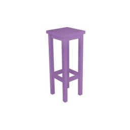 Tabouret de bar droit bois made in France Lilas