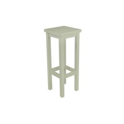 Tabouret de bar droit bois made in France Moka