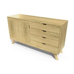 Buffet scandinave bois Viking Miel
