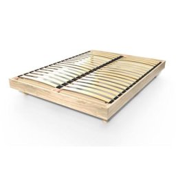 Sommier à lattes 2 places bois Kit France 160x200 Vernis Naturel