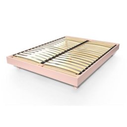 Sommier à lattes 2 places bois Kit France 140x200 Rose Pastel