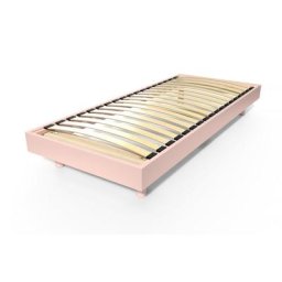 Sommier à lattes 1 place bois Kit France 80x200 Rose Pastel