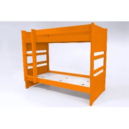 Lit superposé 2 places 90x190 séparable bois Duo 90x190 Orange