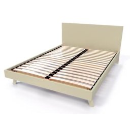 Lit Scandinave 2 places bois Viking 140x190 Moka