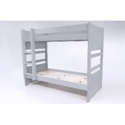 Lit superposé 2 places 90x190 séparable bois Duo 90x190 Gris Aluminium