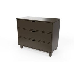 Commode bois 3 tiroirs Cube Wengé