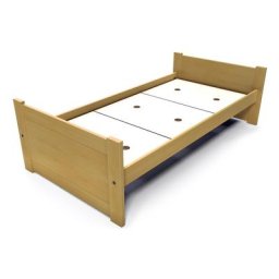 Lit 90x190 1 place bois hêtre Solo 90x190 Hêtre Miel