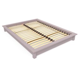 Lit futon 2 places bois massif Solido 140x200 Violet Pastel