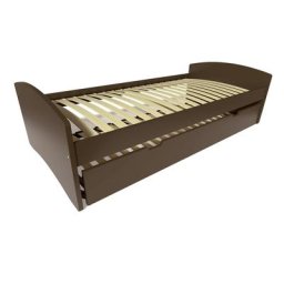 Lit gigogne Happy pin massif 80x190 Wengé