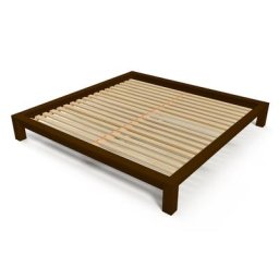 Lit King Size 200x200 bois massif 200x200 Wengé