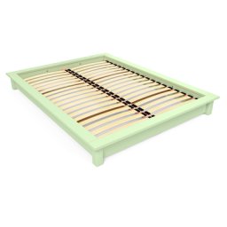 Lit futon 2 places bois massif Solido 140x200 Vert Pastel