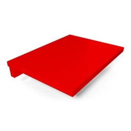 Tablette de chevet suspendue bois Rouge