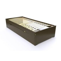 Lit gigogne Malo avec tiroir lit bois 90x190 Wengé