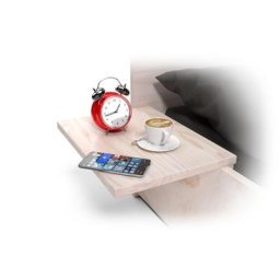 Tablette de chevet suspendue bois Vernis Naturel