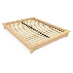 Lit futon 2 places bois massif Solido 140x200 Miel