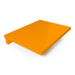 Tablette de chevet suspendue bois Orange