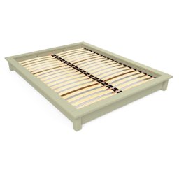 Lit futon 2 places bois massif Solido 140x200 Moka