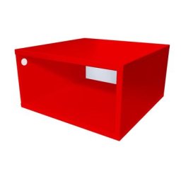 Cube de rangement bois 50x50 cm 50x50 Rouge