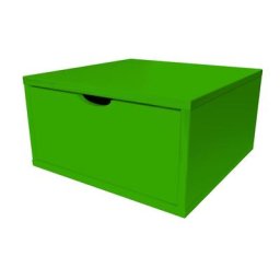 Cube de rangement bois 50x50 cm + tiroir Vert