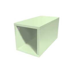 Cube de rangement bois 25x50 cm 25x50 Vert Pastel