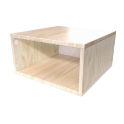 Cube de rangement bois 50x50 cm 50x50 Vernis Naturel