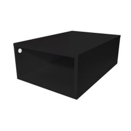 Cube de rangement bois 75x50 cm Noir