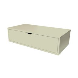 Cube de rangement bois 100x50 cm + tiroir Moka
