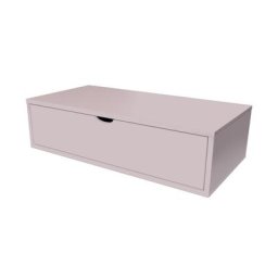 Cube de rangement bois 100x50 cm + tiroir Violet Pastel