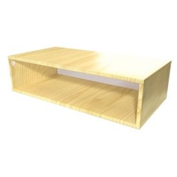 Cube de rangement bois 100x50 cm Miel
