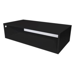 Cube de rangement bois 100x50 cm Noir