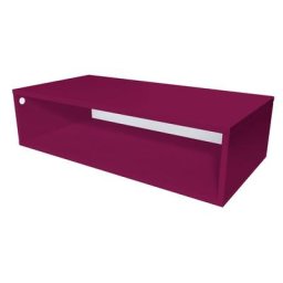 Cube de rangement bois 100x50 cm Prune