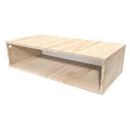 Cube de rangement bois 100x50 cm Brut