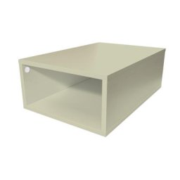 Cube de rangement bois 75x50 cm Moka