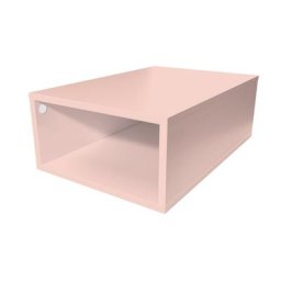 Cube de rangement bois 75x50 cm Rose Pastel