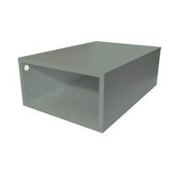 Cube de rangement bois 75x50 cm Gris