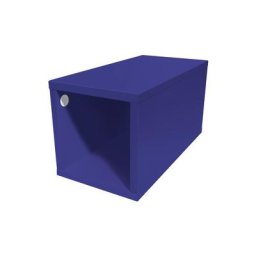 Cube de rangement bois 25x50 cm 25x50 Bleu foncé