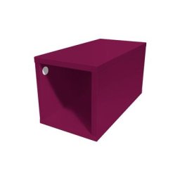 Cube de rangement bois 25x50 cm 25x50 Prune