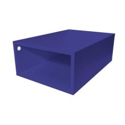 Cube de rangement bois 75x50 cm Bleu foncé