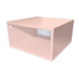 Cube de rangement bois 50x50 cm 50x50 Rose Pastel