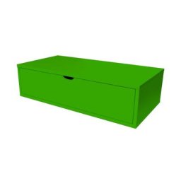 Cube de rangement bois 100x50 cm + tiroir Vert